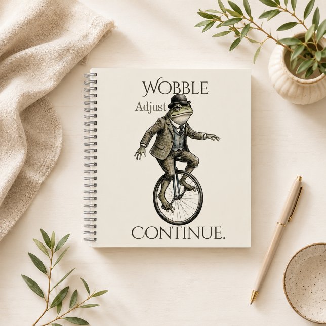 Cuaderno espiral de diario «Continuar ajustando el (Subido por el creador)