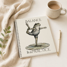 Cuaderno espiral de diario “El equilibrio es una p