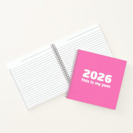 Cuaderno espiral de diario inspiracional 2026