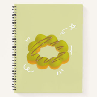 Cuaderno espiral de donut de mocha
