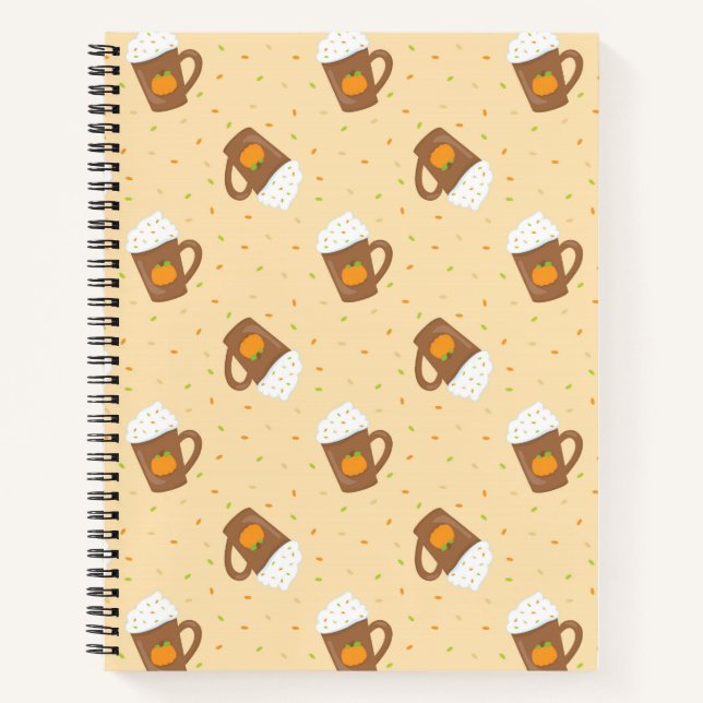 Cuaderno espiral de dulces otoñales lindos (Anverso)