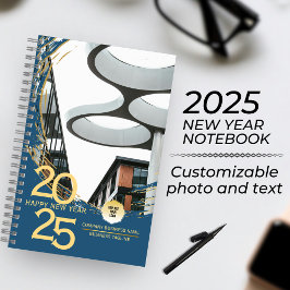 Cuaderno Espiral de ejecutivos de empresas Gold & Blue