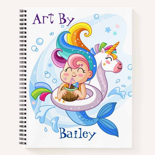 Cuaderno Espiral de Esbozo Personal para Niños (Anverso)