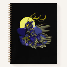 Cuaderno espiral de fantasía oscura de reno Comet