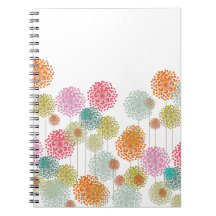 Cuaderno espiral de Fluffies de la primavera