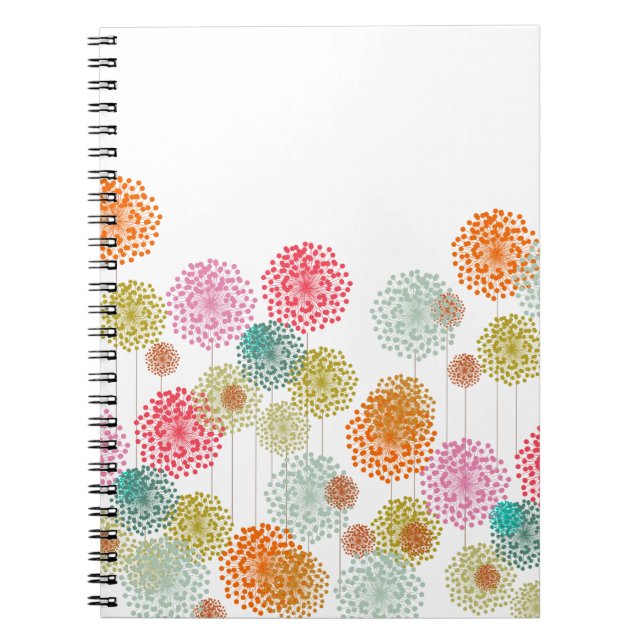 Cuaderno espiral de Fluffies de la primavera (Frente)