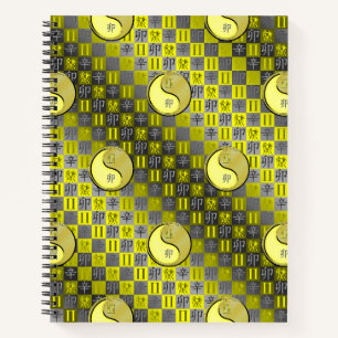 Cuaderno espiral de Gemini y Conejo de Metal