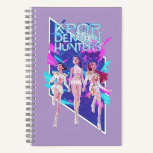 Cuaderno espiral de grupo ídolo de anime K-Pop