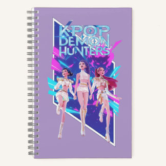 Cuaderno espiral de grupo ídolo de anime K-Pop