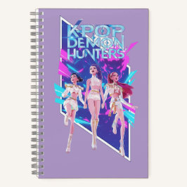 Cuaderno espiral de grupo ídolo de anime K-Pop