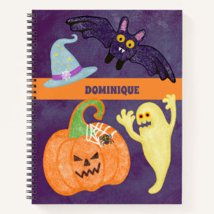 Cuaderno espiral de Halloween espumoso