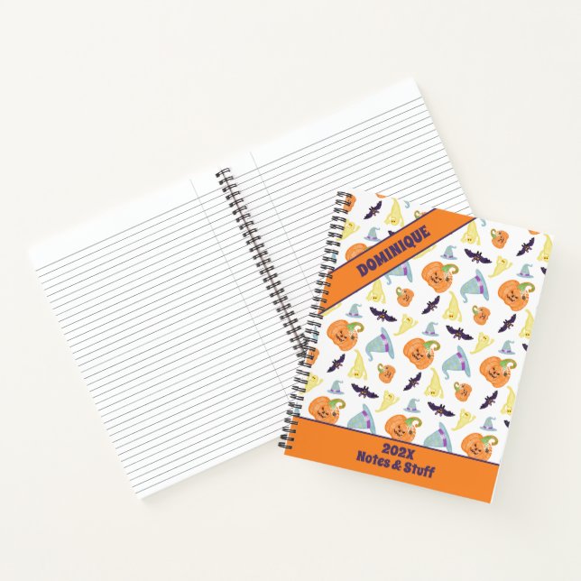 Cuaderno espiral de Halloween espumoso (Interior)