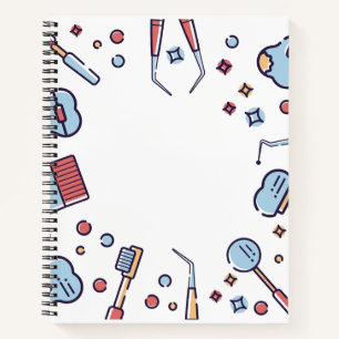 Cuaderno espiral de herramientas lindas para higie