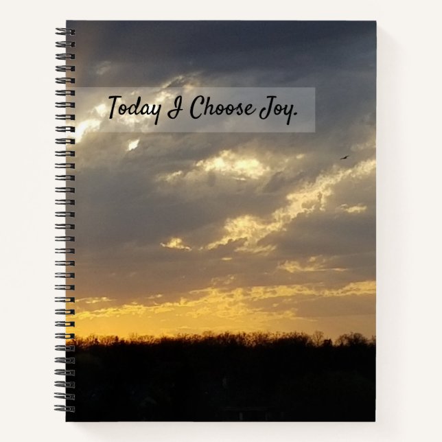 Cuaderno espiral de Hoy elijo la alegría (Anverso)