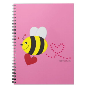 Cuaderno espiral de la abeja del amor