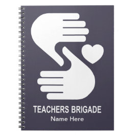 Cuaderno espiral de la brigada de los profesores