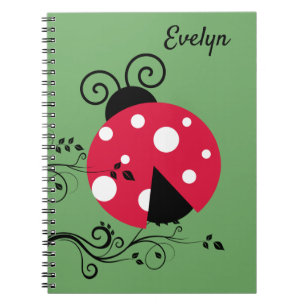 Cuaderno espiral de la dama del jardín