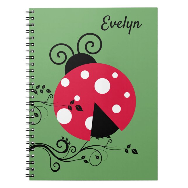 Cuaderno espiral de la dama del jardín (Frente)