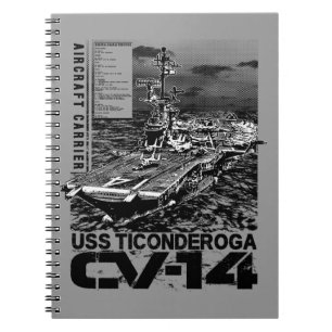 Cuaderno espiral de la foto de Ticonderoga de