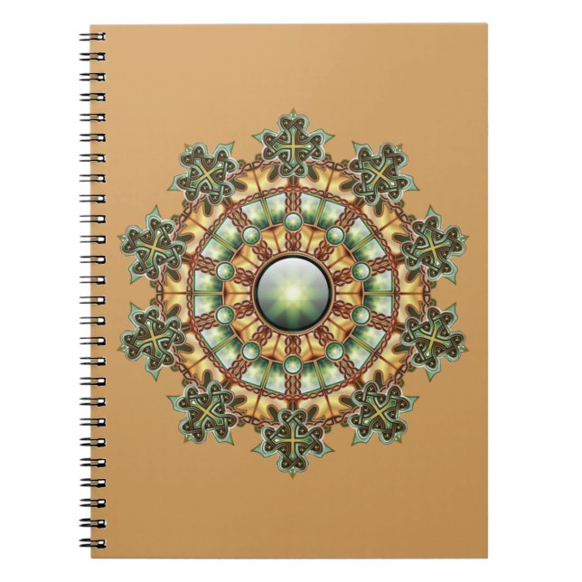 Cuaderno espiral de la mandala #1 (Frente)