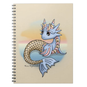 Cuaderno espiral de la puesta del sol del dragón