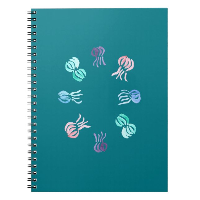 Cuaderno espiral de las medusas (Frente)