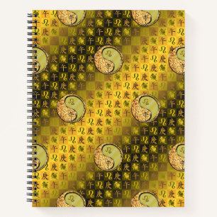 Cuaderno espiral de Leo y caballo de metal