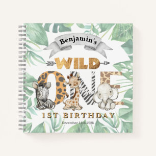 Cuaderno espiral de libro de visitas del 1er cumpl