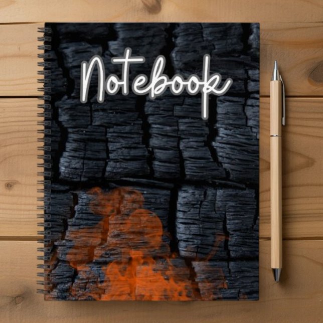 Cuaderno Espiral de llama de carbón vegetal (Subido por el creador)
