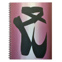 Cuaderno espiral de los deslizadores del ballet