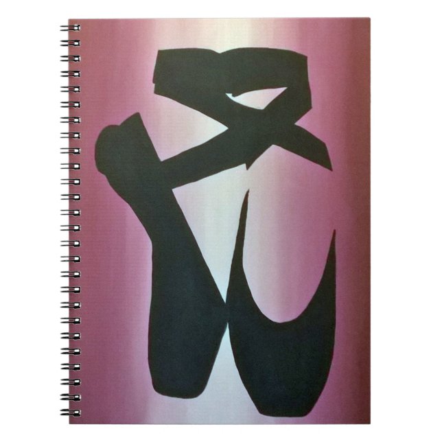 Cuaderno espiral de los deslizadores del ballet (Frente)