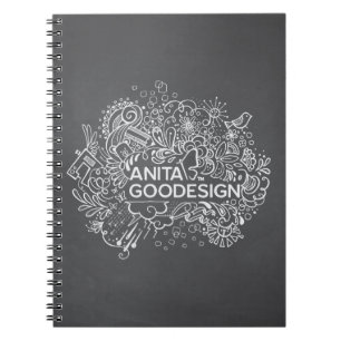 Cuaderno espiral de los Doodles del villancico