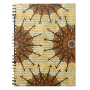 Cuaderno espiral de los girasoles del violín