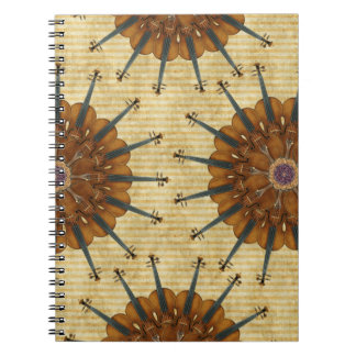 Cuaderno espiral de los girasoles del violín
