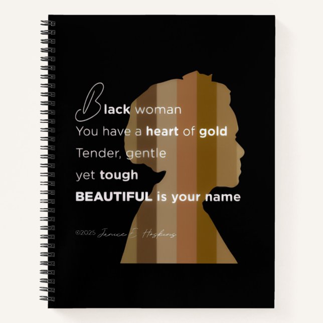 Cuaderno espiral de lujo de 8.5" x 11" (Anverso)