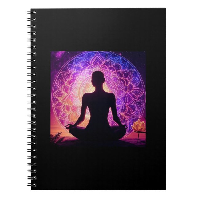 Cuaderno Espiral de Mandala meditativa (Frente)