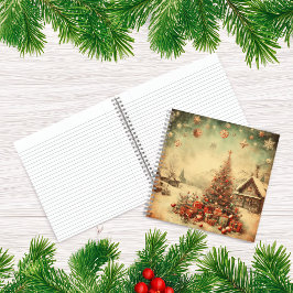 Cuaderno Espiral de mensajes personalizados del árbol de Na