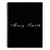 Espiral de nombre manuscrito elegante y personaliz