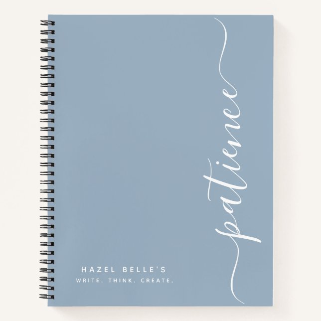 Cuaderno Espiral de Nombre Personalizado Minimalis (Anverso)
