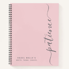 Cuaderno Espiral de Nombre Personalizado Minimalis