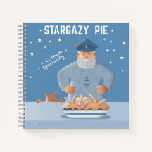 Cuaderno espiral de pastel Stargazy Pie