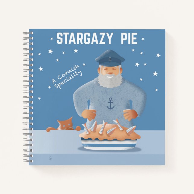 Cuaderno espiral de pastel Stargazy Pie (Anverso)
