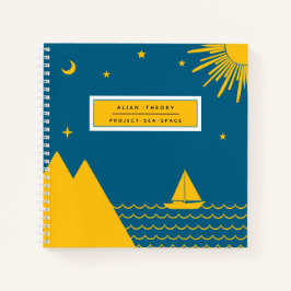Cuaderno espiral de patrón de naturaleza