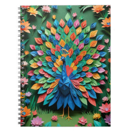 Cuaderno Espiral de pavo real de origen