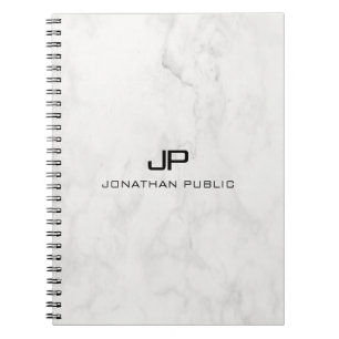 Cuaderno Espiral de plantilla de diseño moderno elegante de