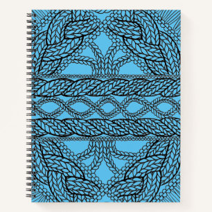 Cuaderno espiral de punto azul 8,5x11