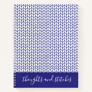 Cuaderno espiral de punto de línea azul 8.5x11 + T