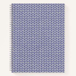 Cuaderno espiral de punto gris azul 22x28 cm