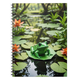 Cuaderno Espiral de rana originami