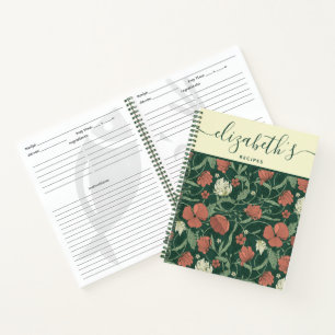 Cuaderno espiral de recetas personalizadas